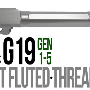 Fits Glock 19 9mm Match 5 Sided Flat Fluted Threaded Barrel - Glock Barrels - Miami Shooters Supply