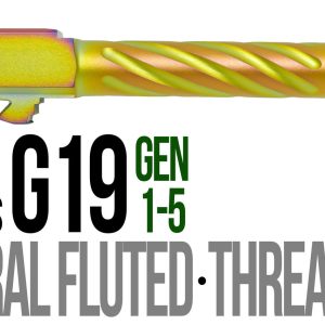 Fits Glock 19 9mm Match Chunky Spiral Fluted Barrel in Chameleon - Glock Barrels - Miami Shooters Supply