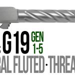 Fits Glock 19 9mm Match Thick Spiral Fluted Barrel in Flat Gray