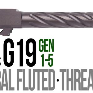 Fits Glock 19 9mm Match Thick Spiral Fluted Barrel Threaded in Plum - Glock Barrels - Miami Shooters Supply