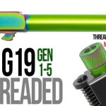 Fits Glock 19 9mm Match Straight Fluted Barrel Threaded in Radio Active