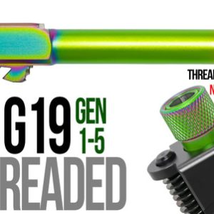 Fits Glock 19 9mm Match Straight Fluted Barrel Threaded in Radio Active - Glock Barrels - Miami Shooters Supply