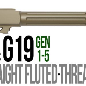 Fits Glock 19 9mm Match Straight Fluted Barrel in Dark Earth - Glock Barrels - Miami Shooters Supply