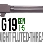 Fits Glock 19 9mm Match Straight Fluted Barrel Threaded in Plum