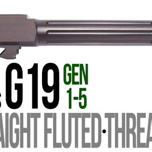Fits Glock 19 9mm Match Straight Fluted Barrel Threaded in Plum - Glock Barrels - Miami Shooters Supply