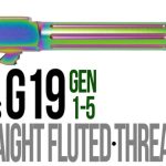 Fits Glock 19 9mm Match Straight Fluted Barrel  in Radio Active