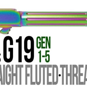 Fits Glock 19 9mm Match Straight Fluted Barrel  in Radio Active - Glock Barrels - Miami Shooters Supply