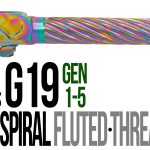 Fits Glock 19 9mm Match Thin Spiral Fluted Threaded Barrel  in Python