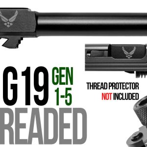 Air Force Logo Combat Armory barrel Fits Glock 19 New 9mm Match Grade Barrel threaded - Glock Barrels - Miami Shooters Supply