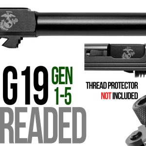 Marine Logo Combat Armory barrel Fits Glock 19 New 9mm Match Grade Barrel threaded - Glock Barrels - Miami Shooters Supply