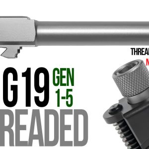 Fits Glock 19  9mm Match Grade Barrel threaded in Flat Gray - Glock Barrels - Miami Shooters Supply