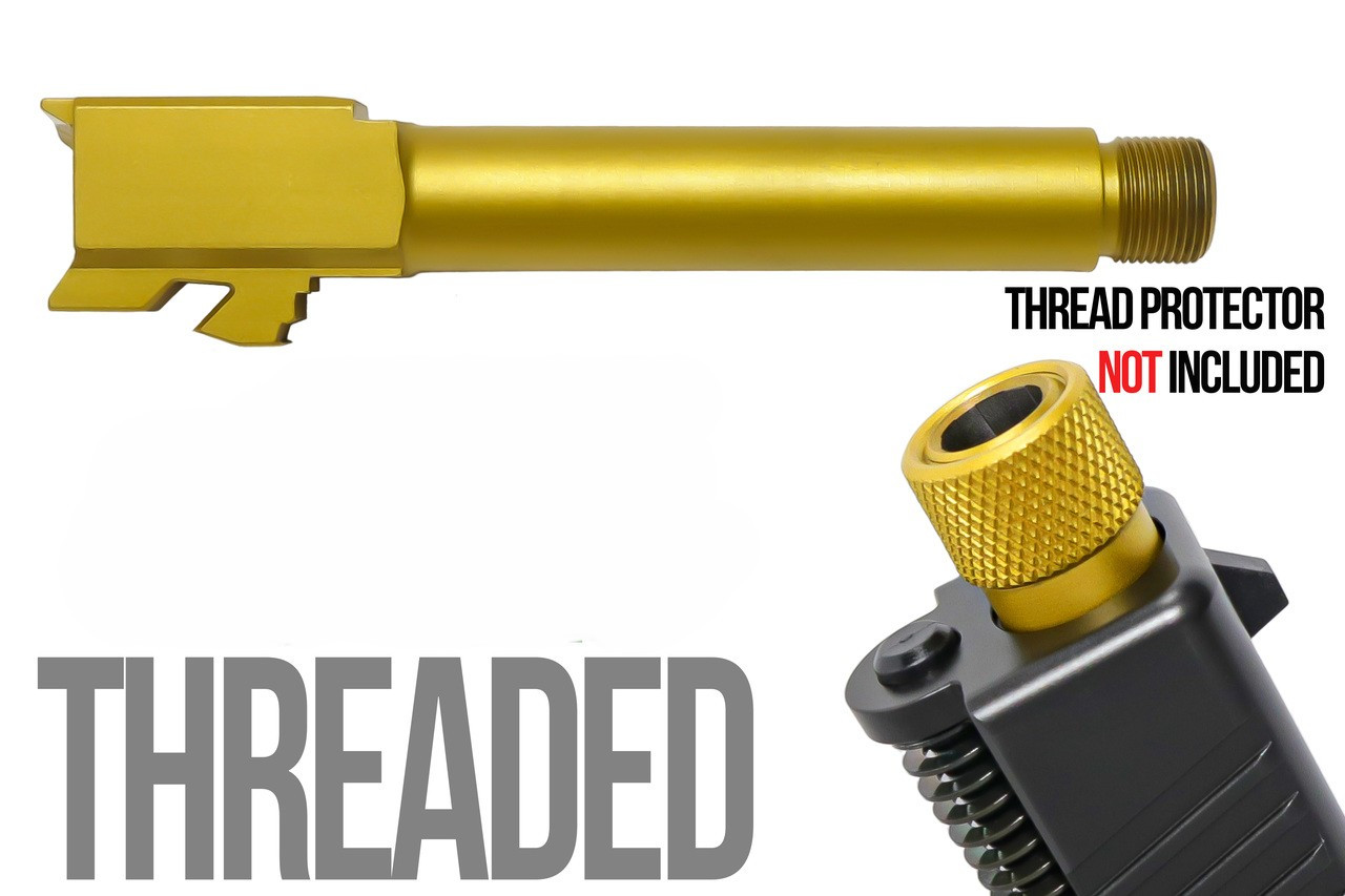 Fits Ruger RXM 9mm Match Grade Barrel Threaded in Gold Fits Ruger RXM 9mm Match Grade Barrel Threaded in Gold - Ruger Parts - Miami Shooters Supply