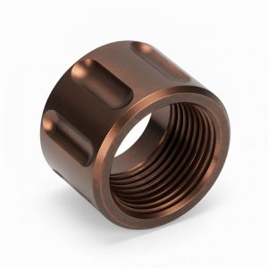 Thread Protector 1/2 x 28 (9mm & .357SIG Barrel) Straight Fluted in Copper - Glock Parts - Miami Shooters Supply