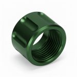 Thread Protector 1/2 x 28 (9mm & .357SIG Barrel) Knurled Straight Fluted in Radio Active Green
