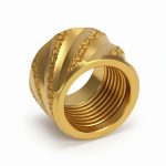 Thread Protector 1/2 x 28 (9mm & .357SIG Barrel) Thick Spiral in Gold