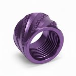 Thread Protector 1/2 x 28 (9mm & .357SIG Barrel) Knurled Thick Spiral in Violet