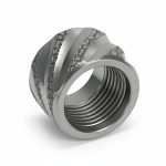 Thread Protector 1/2 x 28 (9mm & .357SIG Barrel) Knurled Thick Spiral in Naked