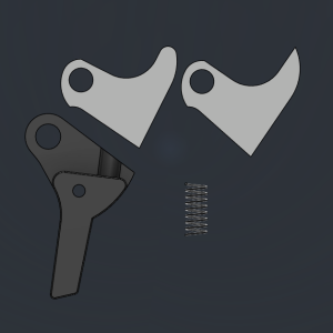 FRTv2 Flat Face Trigger Kit - 2 Stainless Steel Trips Fits Glock - Glock Parts - Miami Shooters Supply