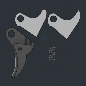 FRTv2 Curved Face Trigger Kit - 2 Stainless Steel Trips Fits Glock - Glock Parts - Miami Shooters Supply