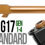 Fits Glock 17 New  9mm Match Grade Barrel in Copper