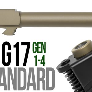 Fits Glock 17 New  9mm Match Grade Barrel in Dark Earth - Glock Barrels - Miami Shooters Supply