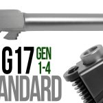 Fits Glock 17 New  9mm Match Grade Barrel in Flat Gray