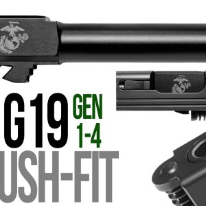 Marines Logo Combat Armory barrel Fits Glock 19 9mm Flush Fit Barrel - Glock Barrels - Miami Shooters Supply