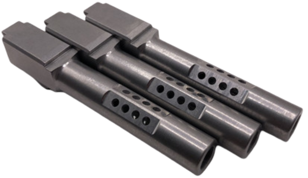 Fits Glock 19 9mm Ported Barrel in Naked Stainless Fits Glock 19 9mm Ported Barrel in Naked Stainless - Glock Barrels - Miami Shooters Supply