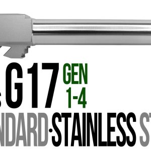 Fits Glock 17  Gen 1-4 9mm Barrel in Naked Stainless Steel - Glock Barrels - Miami Shooters Supply