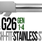 Fits Glock 26 9mm Match Grade Barrel in Naked Stainless Steel
